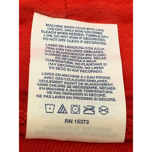 Elephant Hand Painted Unisex Size XL Hoodie Hooded Sweatshirt Red Delta Fleece - Picture 10 of 11